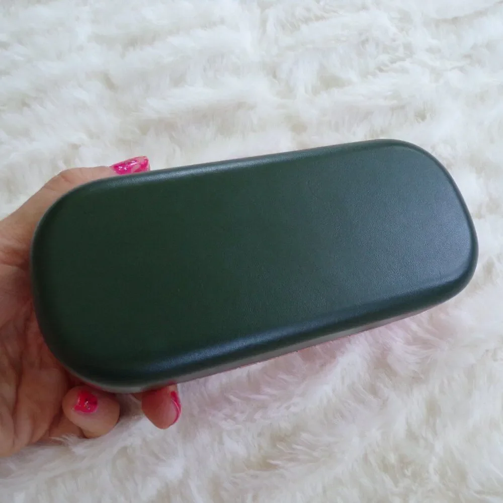 Kate spade pink and green sunglasses case